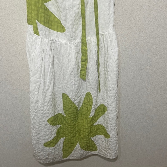 Anthropologie women’s dress MIDI Sz M CELANDINE SLEEVELESS SQUARE-NECK - Picture 8 of 13